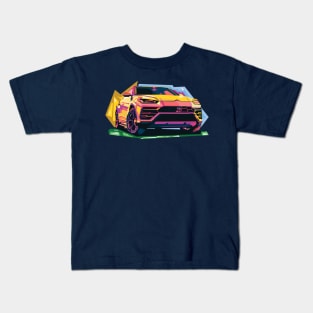 Lamborghini Urus WPAP Kids T-Shirt